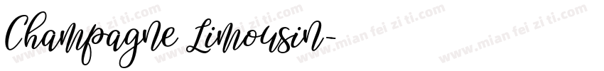 Champagne Limousin字体转换